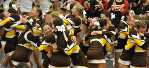 Adams Cheerleaders Take Home District Title