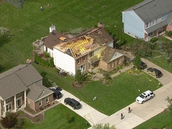 AHS student Julian Benevides home after being hit by an EF-1 tornado.