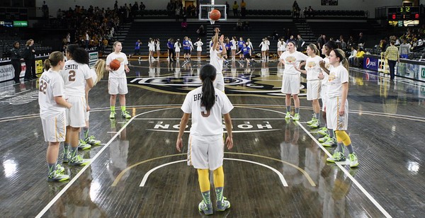 The girls defeated Rochester High School at the Crosstown Showdown at the Oakland University O'Rena