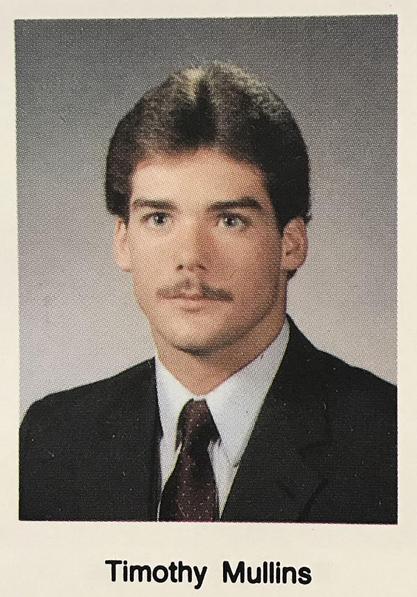 Mr. Mullins' senior yearbook portrait (1985).