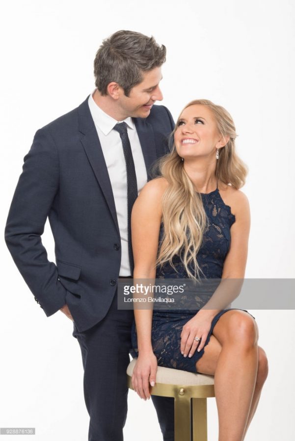 The newly engaged couple of the bachelor Arie Luyendyk and Lauren Burnham.