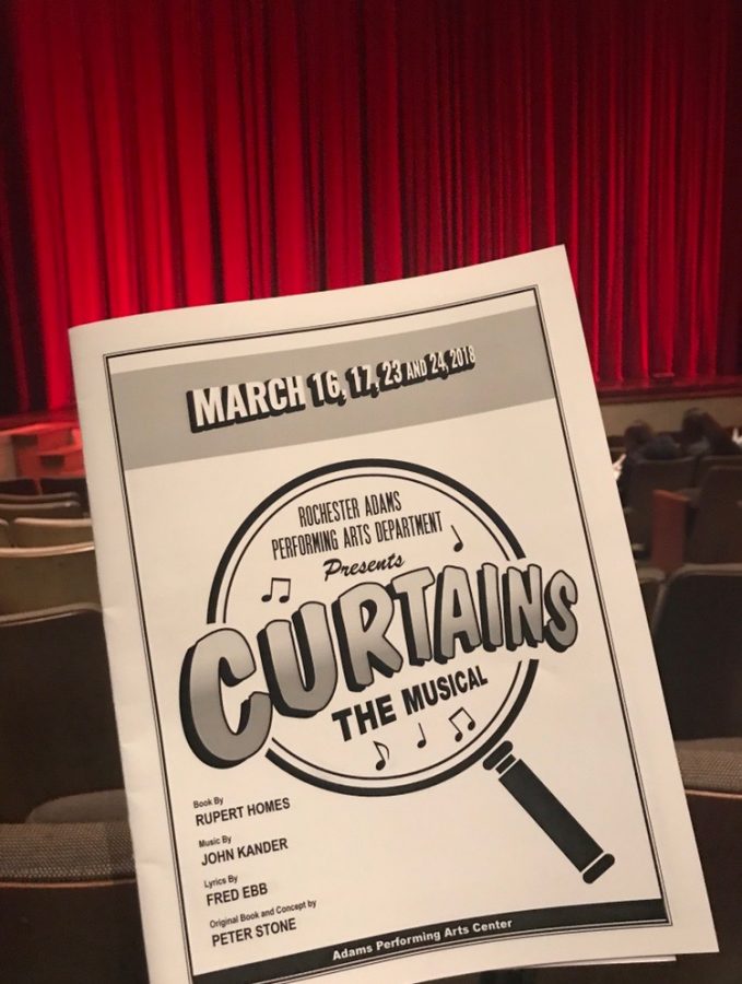 Adams Theatre performed Curtains in March 16, 17, 23, and 24.