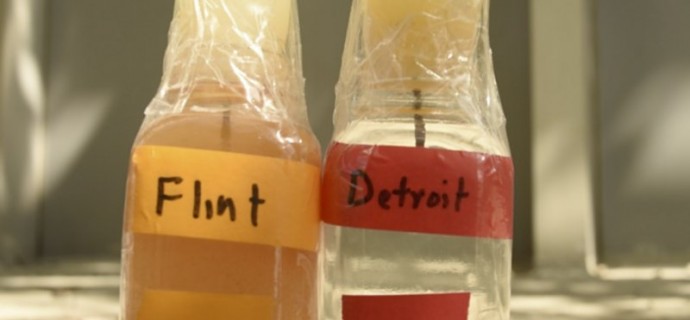 The water is clearly more contaminated than its Detroit counterpart.