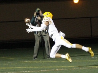 One-handed game winning catch made by senior receiver Jack Bishop.