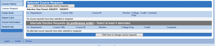 Scheduling page on RCS Synergy Program.