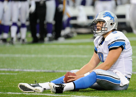 Quarterback Matthew Stafford suffered a season ending back injury this year. They have not won a game since.