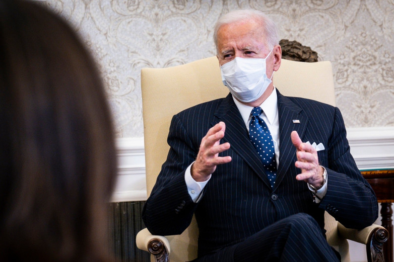 Biden meets with business leaders to discuss the need for the American Rescue Plan 