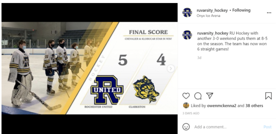 Rochester United beats Clarkston to extend the teams winning streak to 6 games