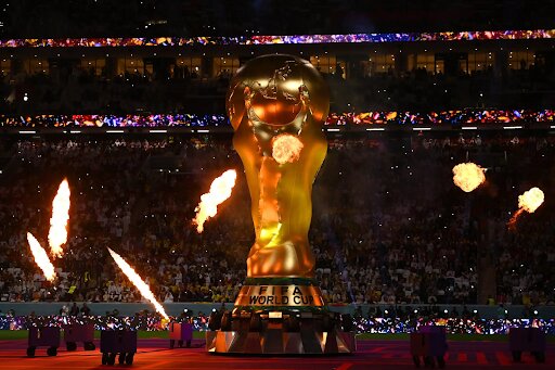 The World Cup opening ceremony at Al Bayt Stadium in Qatar on November 20th.