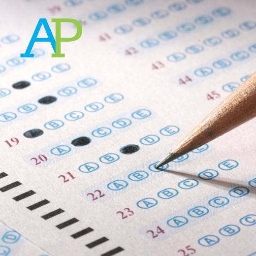 Scantron for an AP exam.