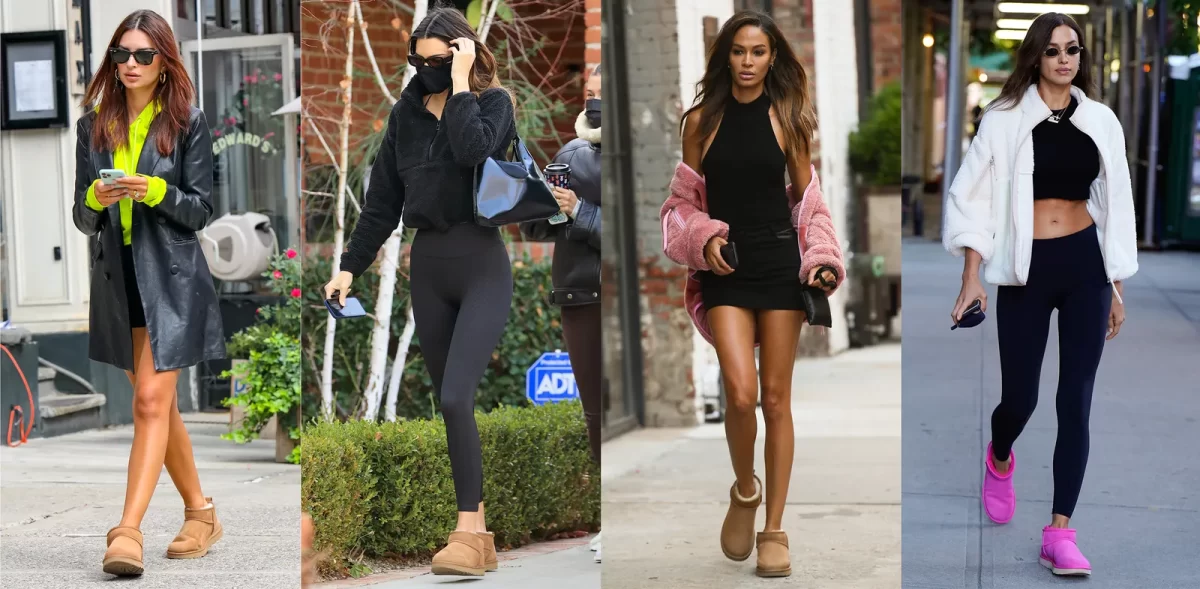 Celebrities seen wearing the iconic Ultra Mini Uggs in public. (Photo Credit: Vogue)