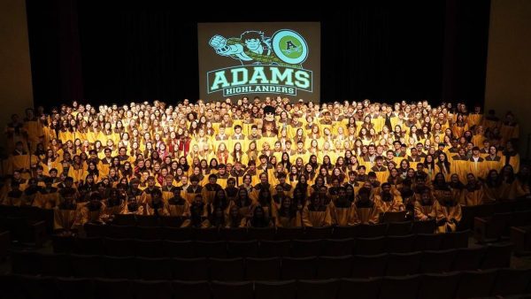 The Adams graduating class of 2023. (Photo Credit: Adams High Instagram)